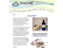 Tablet Screenshot of herbaloasisbodycare.com